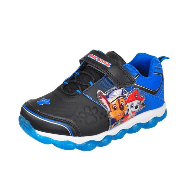PAW Patrol - Paw Patrol Boys' Light-Up Sneakers (Toddler Sizes 7 - 12) - blue/black, 7 toddler