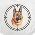 thumbnail image 4 of Inktastic German Shepherd Dog Art Gift Boys or Girls Baby Bib, 4 of 4
