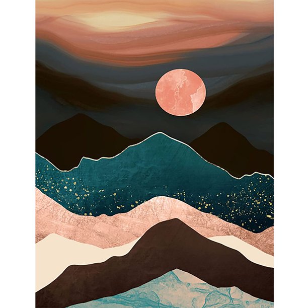 Diamond Drill Sunset 5D DIY Kits de pintura Full Round Wall Decor Crafts (sz2843) FLhrweasw Nuevo