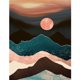 thumbnail image 1 of Diamond Drill Sunset 5D DIY Kits de pintura Full Round Wall Decor Crafts (sz2843) FLhrweasw Nuevo, 1 of 9