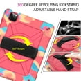 thumbnail image 7 of iPad Air 4 Case 10.9 Inch 2020,iPad Pro 11 Case,Hybrid Shockproof Rugged Heavy Duty Full-Body Drop Protection Stand Kids Case with Shoulder Strap for iPad Air 4th Gen/iPad Pro 11,Colorful Pink, 7 of 7