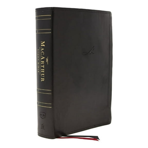 Nkjv, MacArthur Study Bible, 2nd Edition, Leathersoft, Black, Indexed, Comfort Print: Unleashing God's Truth One Verse a, (Hardcover)