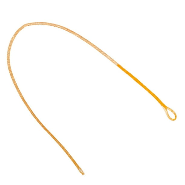 Conector de bucles de líder trenzado, bucles de línea de mosca de trucha de salmón de pesca más fina naranja Cola Bucles de pesca con mosca