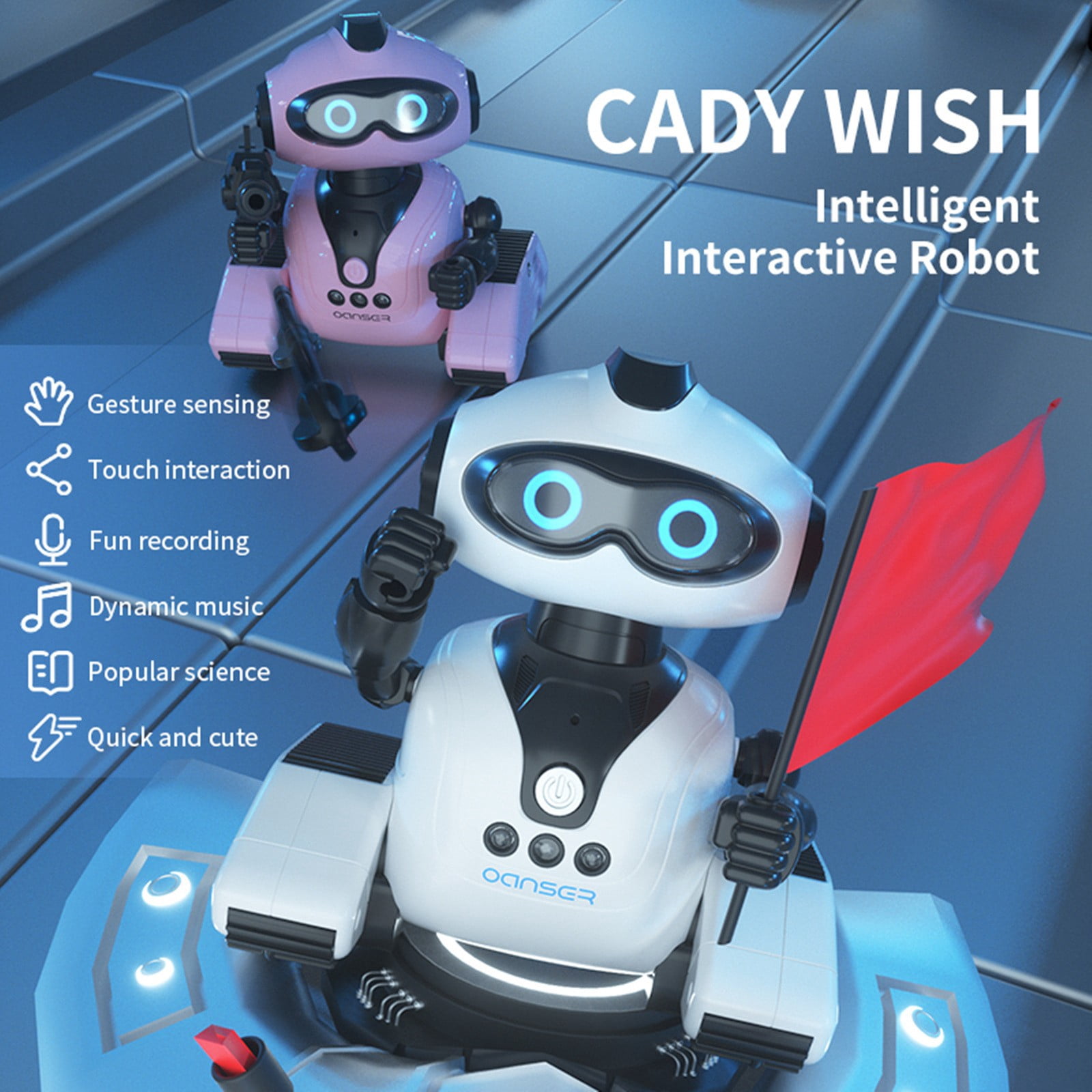 Robot Jouet Télécommandé Avec Détection De Gestes - Danse, Chante, Programmable - Pour Enfants 6-12 Ans - Cadeau Anniversaire Noël - 10