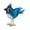 Bluebird, variant on Regal Art & Gift Bird Decor 9" - Cardinal Metal 9" Statue Garden