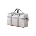thumbnail image 2 of Bolsa para guardar colchas | Caja organizadora de gran capacidad | Tela Oxford plegable, asas resistentes, apilables, ahorro de espacio para ropa y mudanzas | Gray, 2 of 6
