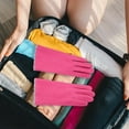 thumbnail image 4 of Guantes de invierno para mujer, resistentes al viento, con pantalla táctil, para mensajes de texto, para mujer, guantes gruesos y cálidos con forro para clima frío, guantes de punto cálidos, 4 of 5