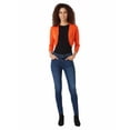 thumbnail image 3 of ALLSENSE Women's 3/4 Sleeve Open Front Bolero Shrug Cardigan, Orange, X-Large, 3 of 6