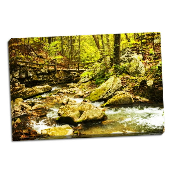 Gango Home Decor Covington Woods II by Alan Hausenflock (Ready to Hang); One 36x24in Hand-Stretched Canvas