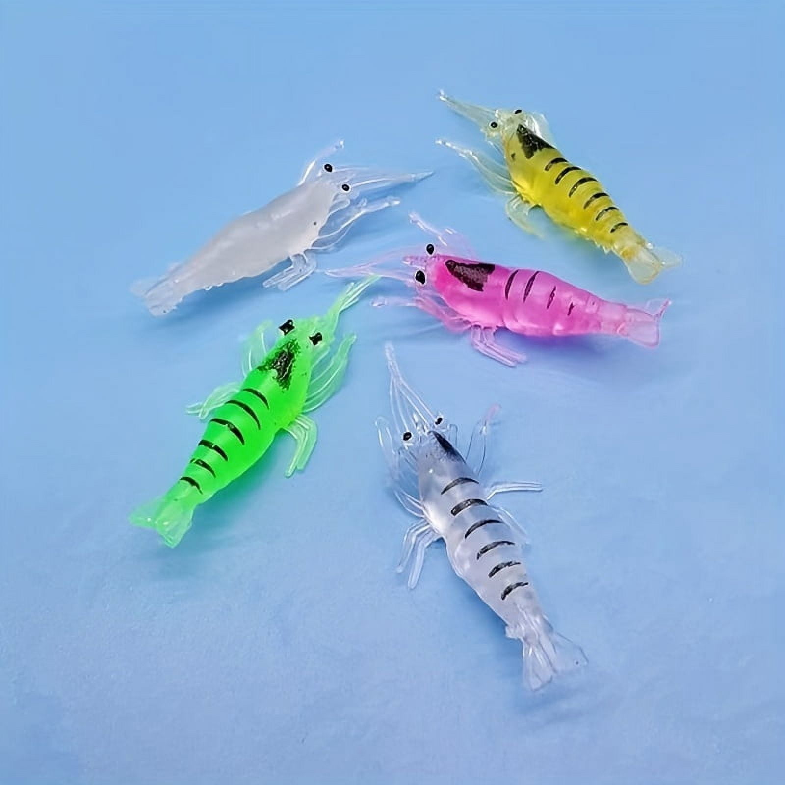 5PC Glow In The Dark Shrimp Fishing Lure: Lightweight & Easy To Use - Perfect For Beginners