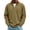 Brown-Tops, variant on Men's Corduroy Stand Collar Half Zip Elbow Patch Ribbed Long Sleeve Casual Pullover Shirts Autumn Winter City Street Daily Layer TopsL