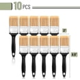 thumbnail image 2 of Bates- Paint Brushes, 2-Inch, 10 Pack, Plastic Handle Flat Paint Brushes for Walls and Furniture, 2 of 6