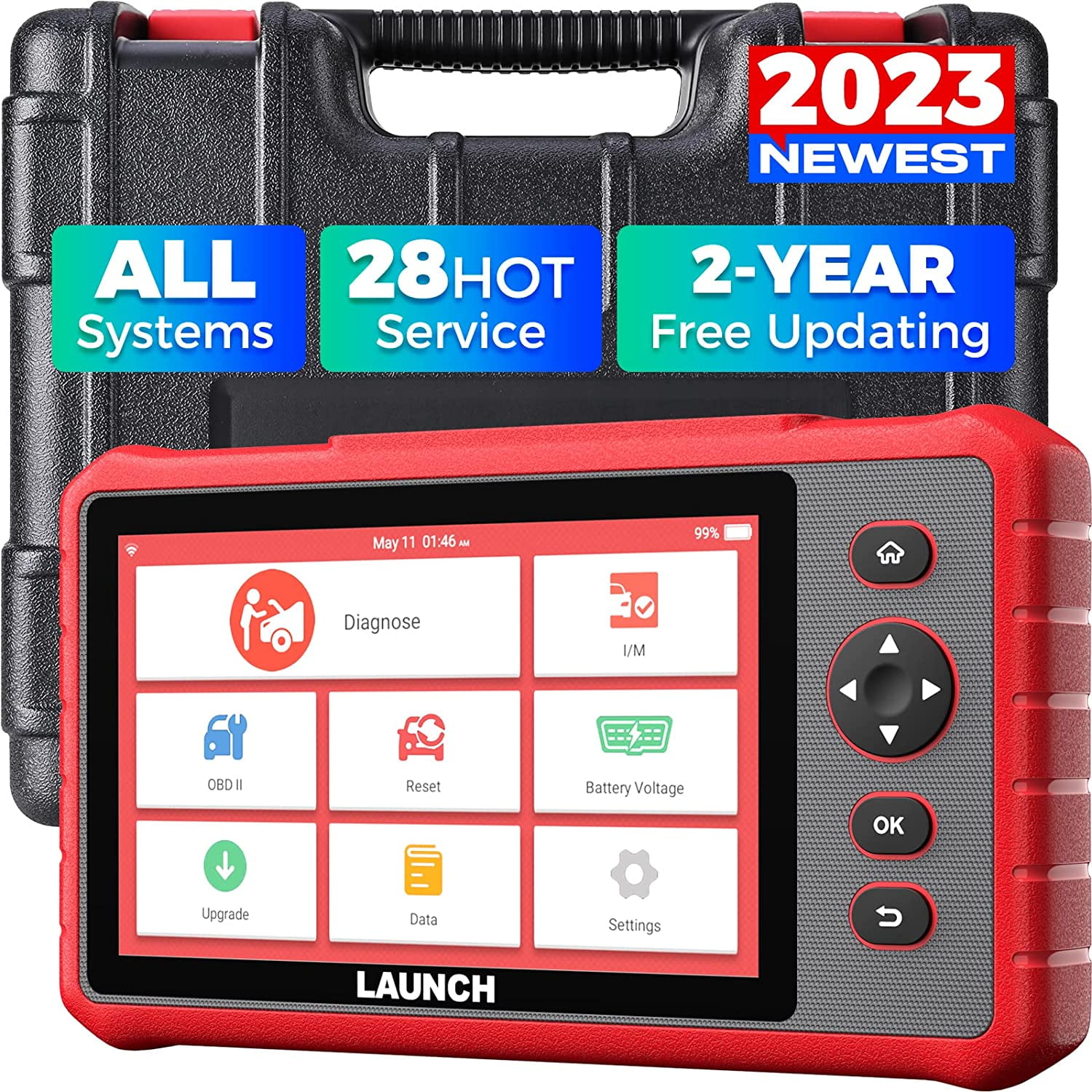 2023! LAUNCH X431 CRP123X OBD2 Car Scanner Automotive Diagnostic Tool 4  System