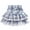 B# Purple/Blue Plaid, variant on WIBACKER 1-12 Years Girls Plaid Ruffle Skirt with Lace Trim and Bow High Waist Toddler Kids Trendy Pleated Skirt