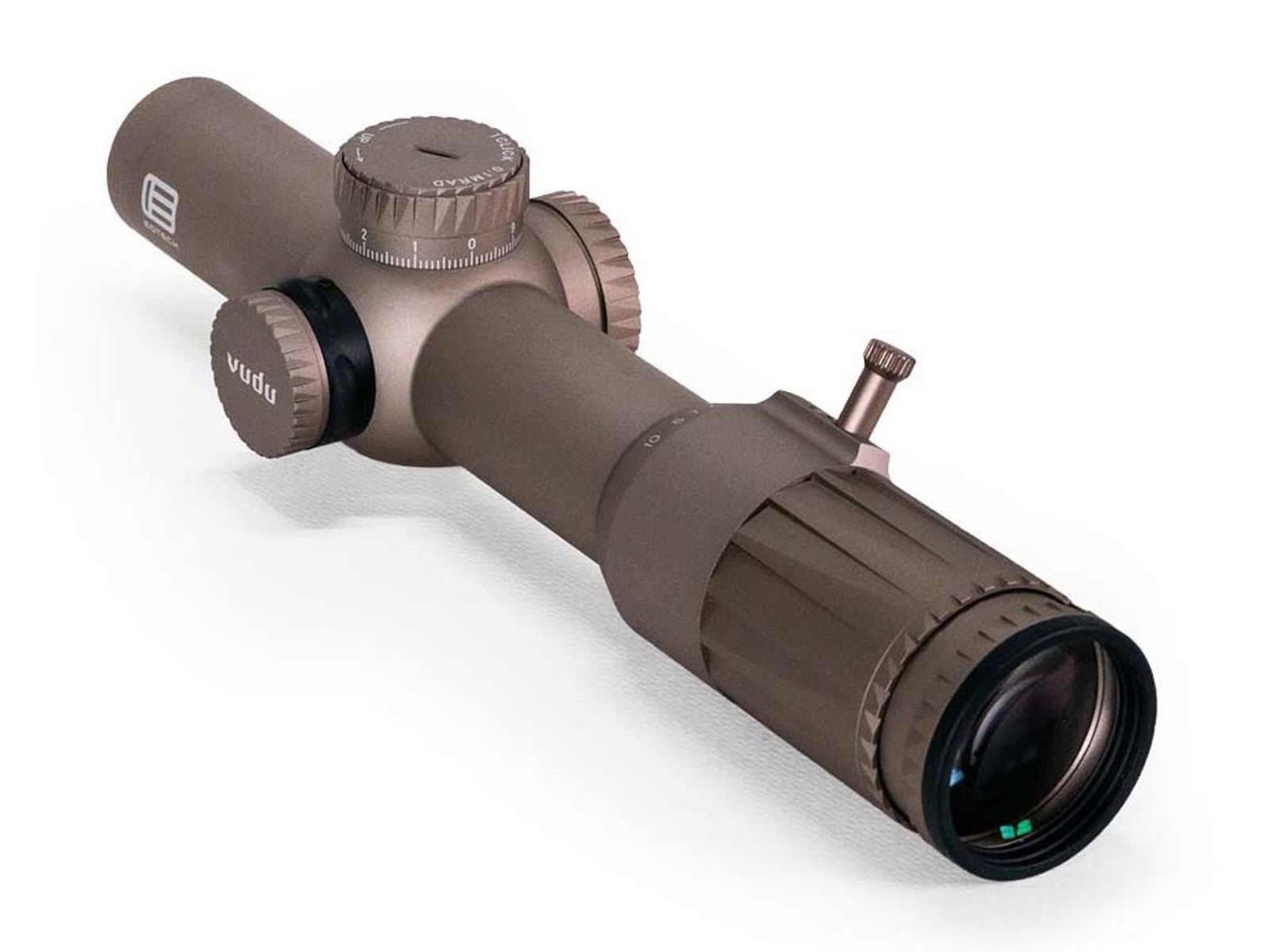 EOTech Vudu 1-10x28mm Riflescope, 34mm Tube, First Focal Plan, SR4 MOA Reticle, Tan
