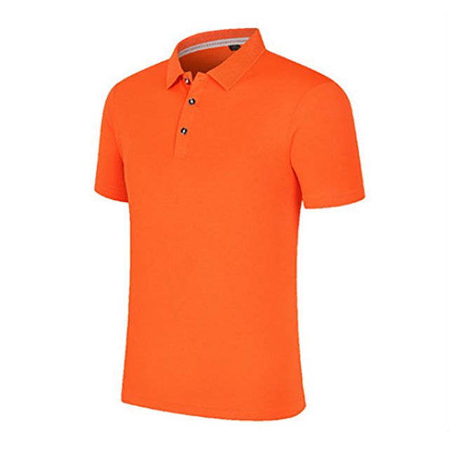 Camisa de manga corta para hombre Elástico Color puro Transpirable Absorbe la humedad Slim Fit Top de secado rápido