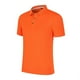 thumbnail image 2 of Camisa de manga corta para hombre, elástica, de color puro, transpirable, que absorbe la humedad, corte ajustado, secado rápido, color naranja, talla XXXXL, 2 of 12