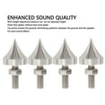 thumbnail image 4 of Speaker Spike Set, 4Pcs Stainless Steel Speaker Isolation Spikes Adjustable Height, Shockproof HiFi Speaker Turntable Isolation Stand Cone Feet for Amplifier CD DVD Player, 4 of 7