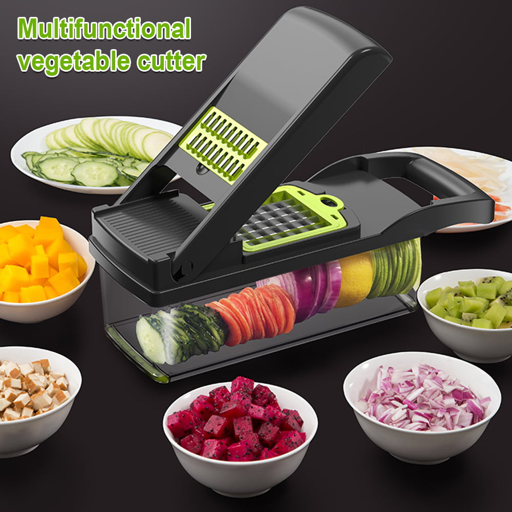 Multifunctional Food Vegetable Slicer Salad Fruit Peeler Cutter Dicer Chopper 
