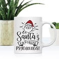 thumbnail image 2 of Koyal Wholesale Santa Claus Ceramic Coffee Mug, Santa's Favorite Psychologist, 2 of 5