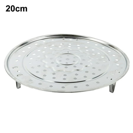 

Stainless Steel Steamer Tray Rack Plate Steam Cooking 3 Stands Round Type 18-30