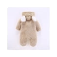 thumbnail image 3 of Baby Boy / Girl 3D Bear Design Winter Hooded Jumpsuit, 3 of 8
