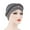 Gray, variant on Women Turban Twisted Beaded Braid Chemical Cancer Headscarf Cap Hair Covered Wrap Hat
