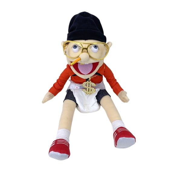23.6-Inch Rock JEFF Puppet, JEFF Hand Puppet Collection Stuffed Animation Character Plush Toy
