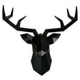 thumbnail image 1 of Deer Head Gift Hanging Sculpture Modern Geometrical Antlers Art Accessories Faux Taxidermy Deer Antler Wall Mount Home Decor for Farmhouse Office Black, 1 of 8