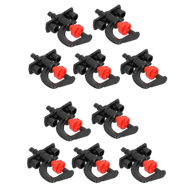 10 Set Refraction Spray Nozzle G Type Micro Rotating Nozzle Watering Sprinkler for Greenhouse