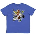 thumbnail image 3 of Inktastic Buchanan Tartan Lion Youth T-Shirt, 3 of 5