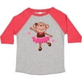 thumbnail image 3 of Inktastic Ballerina Dance Monkey Girls Toddler T-Shirt, 3 of 5