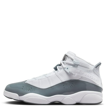 Air Jordan 6 Rings 322922-121 Men's White Cool Grey Mid Top Sneaker Shoes NR5144 (8)
