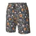 thumbnail image 5 of Naloa Wildflowers Men's Beach Shorts, Surfing shorts, Swim trunks, Quick Dry Swim Trunks for Surfing Beach Fun - XX-Large, 5 of 9