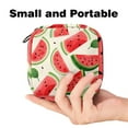 thumbnail image 2 of Watermelon Sanitary Napkin Storage Bag, Menstrual Pad Bag Portable Nylon Oxford Cloth Menstrual Cup Pouch with Zipper for Teen Girls Women Ladies, 2 of 6