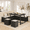 Brown Wood, variant on XIAO WEI 43" Corner Dining Set with Storage & Ottoman, Seats 4-6, Natural Wood