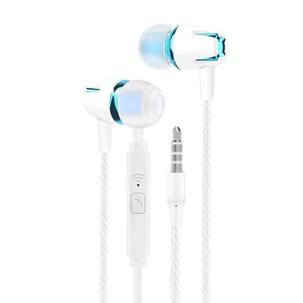 Matsuzay Tablet Laptop Auricular con cable Portátil Jogging Camping Viajar en la oreja Auriculares Escuchar música 3.5mm Ejercicio Auriculares Type10 NO10