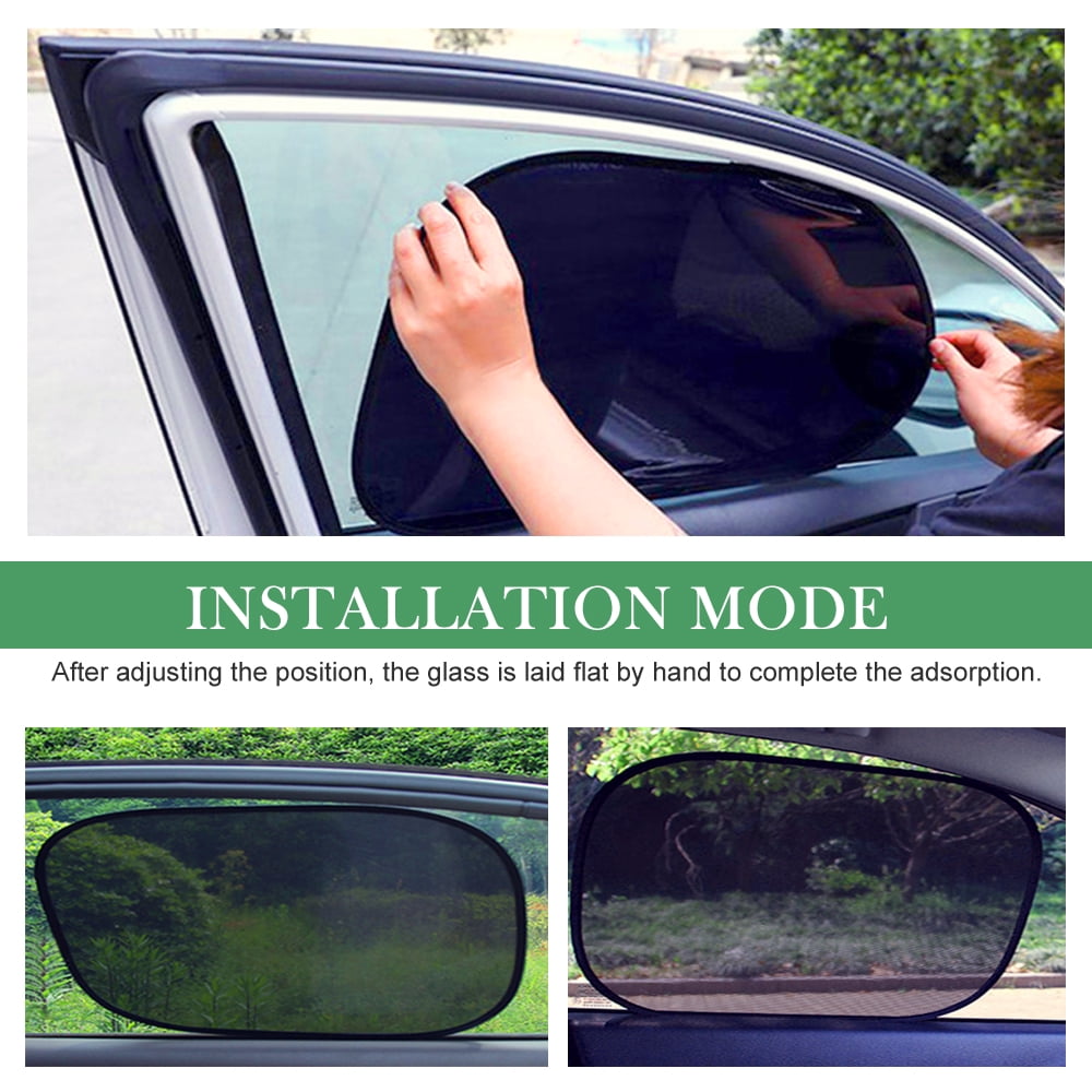 1 Set Kids Pet from Sun- Blockover 98/% UV Rays - Fit Most Cars -Easy /& Flexible to Use Car Sun Shades for Side and Rear Window to Protect Your Baby Black PVC Children 2 pieces