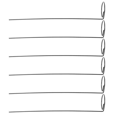 WINOMO 6Pack Iron Rattan Single Stem Stake for Plants in Garden Terrace Outdoor Settings