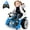 Blue, variant on Joyracer 24V Bumper Cars with Remote, 2*100W Electric Ride on Toys for Big Kids, 360° Spin, EVA Wheels, Blue