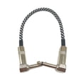 thumbnail image 2 of pitrice Electric Guitar Cable Practical Jacket Bass Wear-resistant 60/180 Mesh Musical Instrument Cable with 6.35mm Copper Plug Black/White 1Set, 2 of 6
