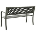 thumbnail image 3 of vidaXL Banc de Jardin 125 cm Gris Acier, 3 of 4