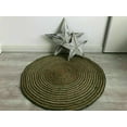 thumbnail image 1 of Avgari Creation Round Handmade Green Hand Braided Jute Rug Rustic Area Rug Carpet Door Mat- 48 Inch, 1 of 3
