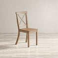 thumbnail image 3 of Jofran Eastern Tides Coastal Wire-Brushed Acacia X-Back Acacia Dining Chair (Set of 2), 3 of 6