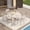 Sandshell-Sandshell, variant on Vicllax 5 Pieces Outdoor Table and Chairs, Patio Dining Set Includes Round Table and Patio Chairs