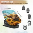 thumbnail image 7 of KUIFORTI Highland Cow Car Seat Sun Shade Cover Baby Car Seat Protector, Reflective Heat Protector for Keeping Infant Car Seat Cool, Easy to Install, 7 of 7
