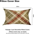 thumbnail image 5 of Plaid Pillow Covers 12x20 Inch Set of 2, Tartan Wool Tartan Fabric Plaid Britain Clothing Material Scotland Double Sided Decorative Pillows Cases Throw Pillows Covers, 5 of 6