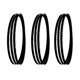 thumbnail image 1 of 3pcs 2360mmx 6mm, 12mm, 15mmx0.5mm 4t 6t Hoja de la banda for la sierra de banda, 1 of 6