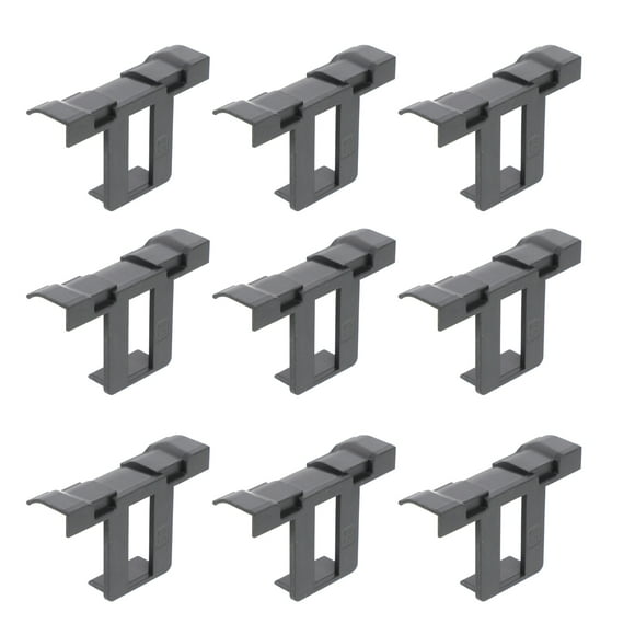 Minkissy 10Pcs Solar Drainage Clip for Solar Panels Black ABS Improve Lifespan