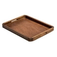 thumbnail image 1 of Kalmar Home Acacia Wood 18x14 Inch Rectangular Tray, 1 of 1